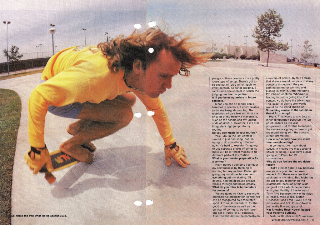 +Skateboard world August 1977 p5-6