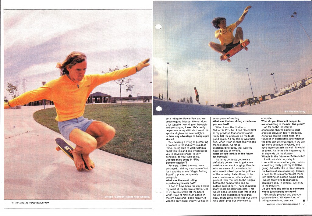 +Skateboard world August 1977 p7-8